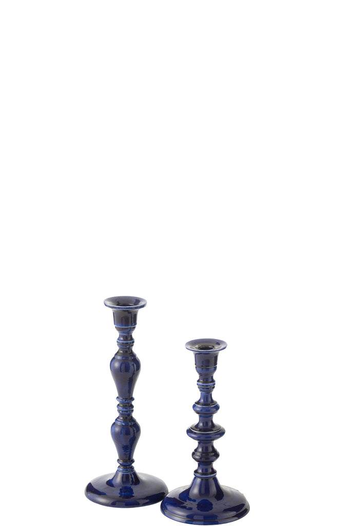 Kaarsenhouder Pag Aluminium Blauw