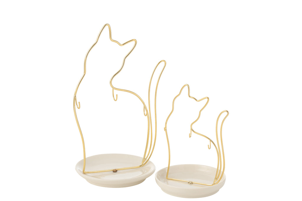 Kattenbak Porselein/Metaal Groot