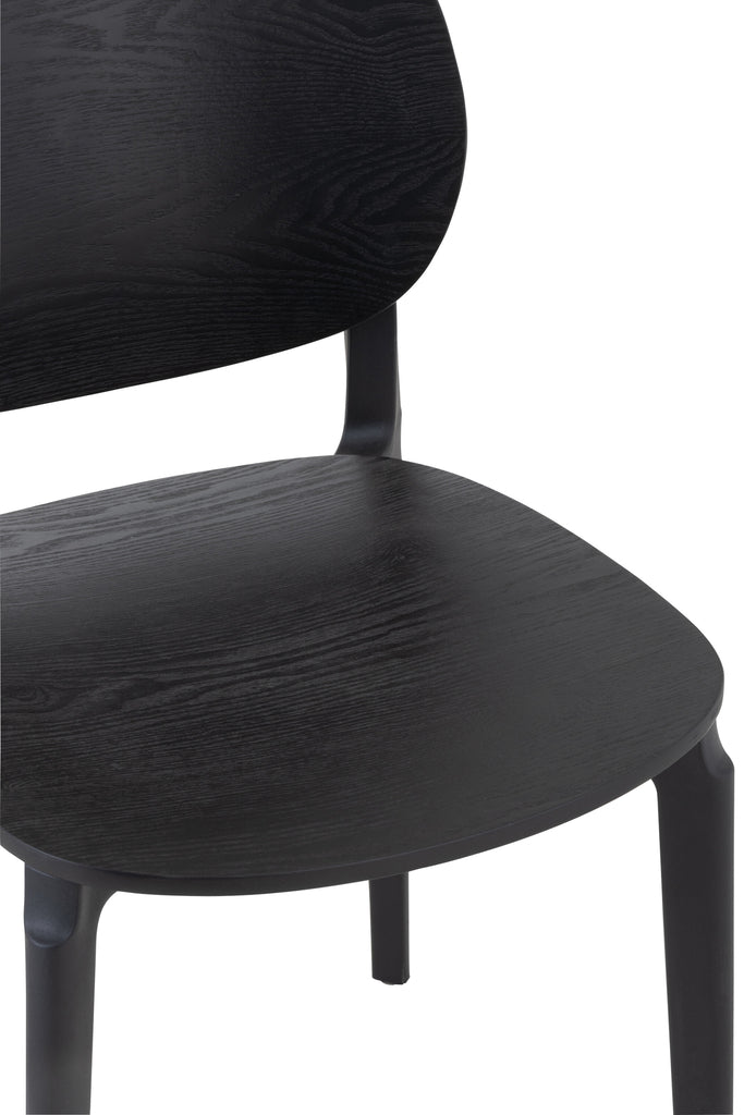 Stoel Basic Polyester/Fineer Zwart