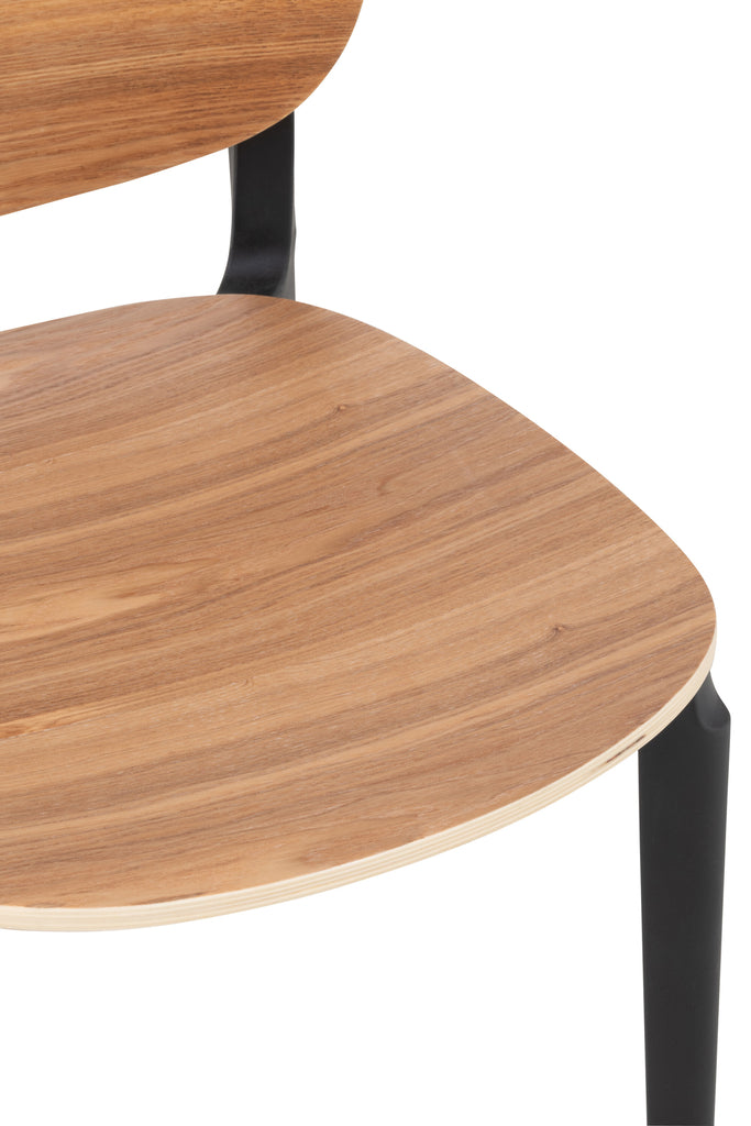 Stoel Basic Polyester/Fineer Natuurlijk