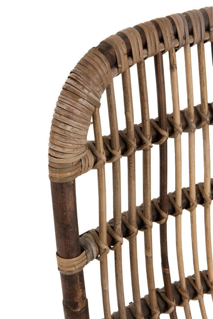 Stoel Billie Bananenbladeren/Teakhout Natuurlijk