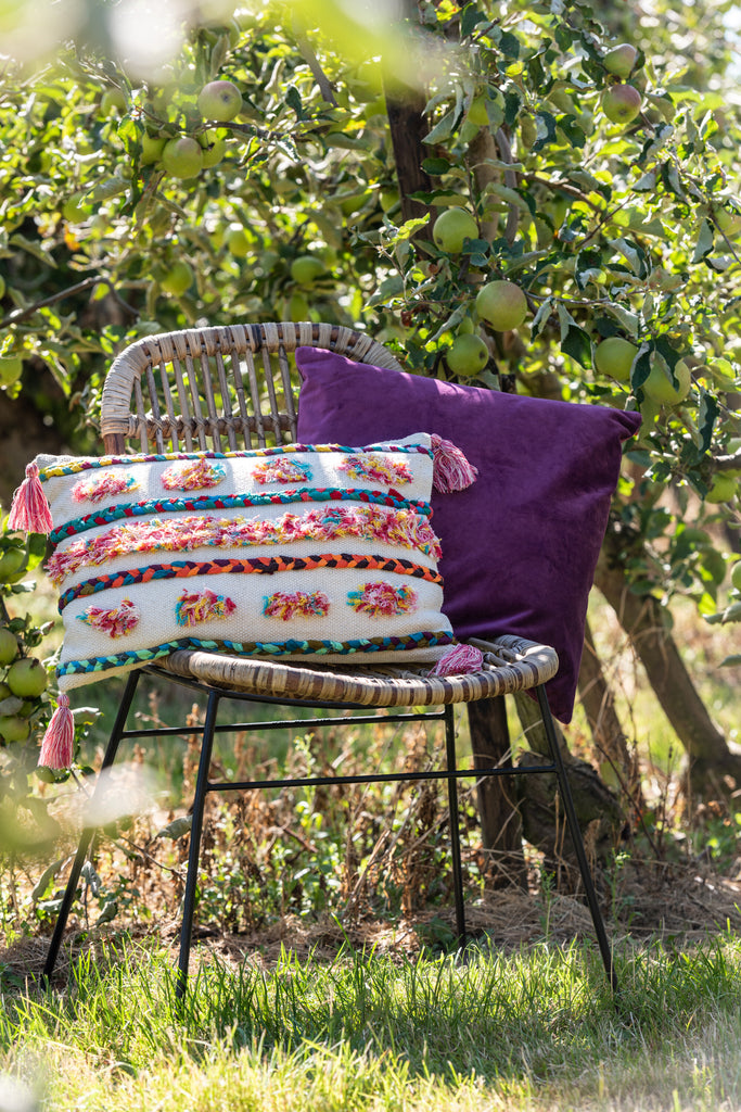 Stoel Billie Bananenbladeren/Teakhout Natuurlijk