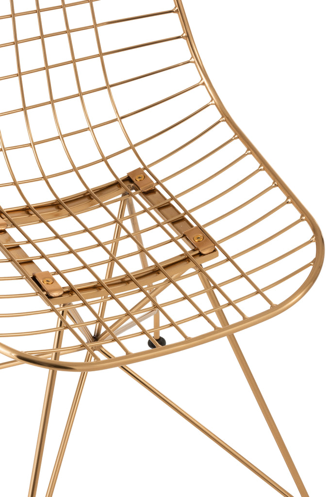 Stoel Charlotte Metaal Goud