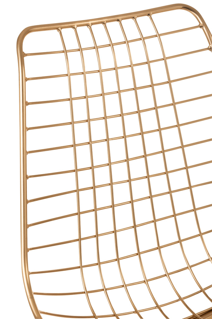 Stoel Charlotte Metaal Goud