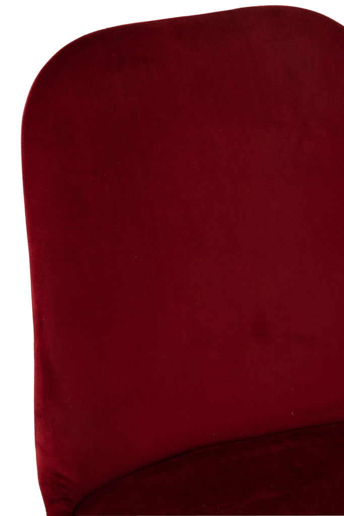 Stoel Claire Metaal/Textiel Bordeauxrood
