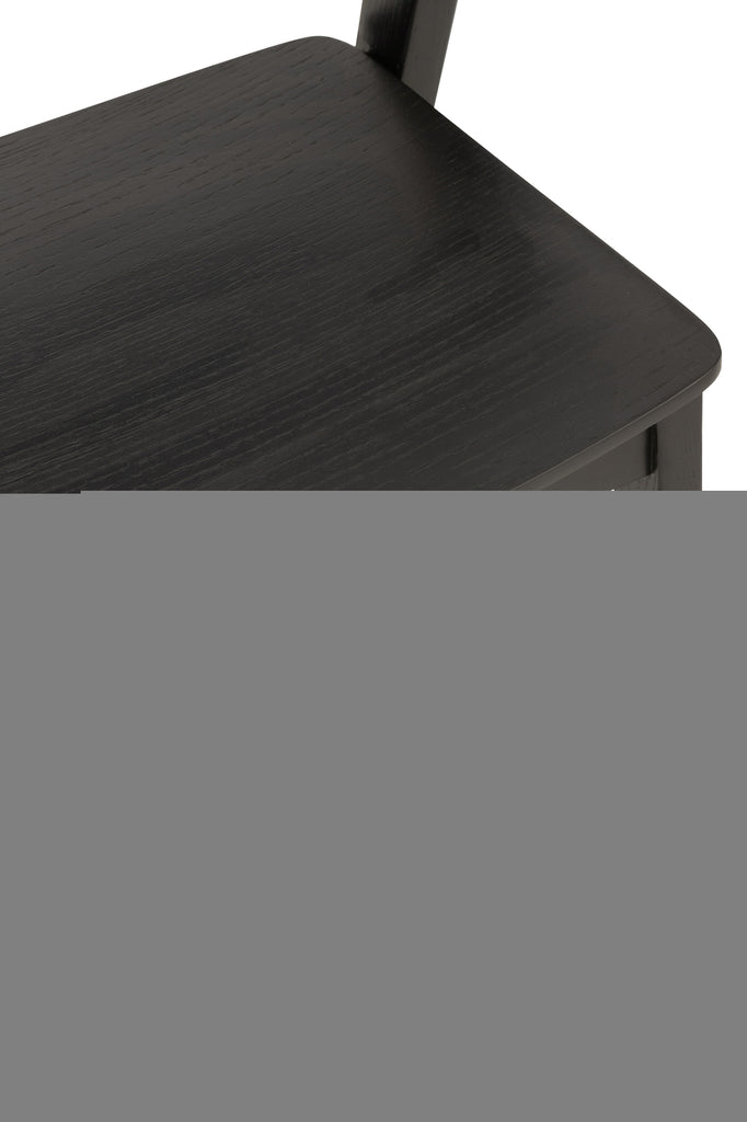 Stoel Laga Eikenhout/Meubelplaat Zwart