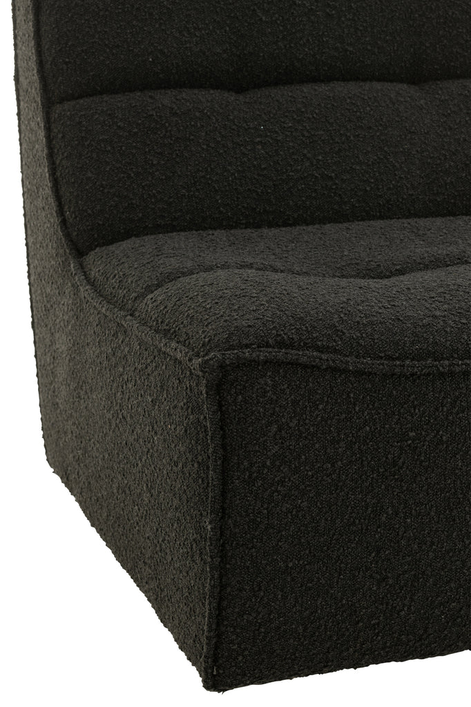 Chair Swivel Square Poplar Wood/Foam Black