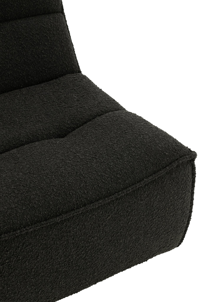 Chair Swivel Square Poplar Wood/Foam Black