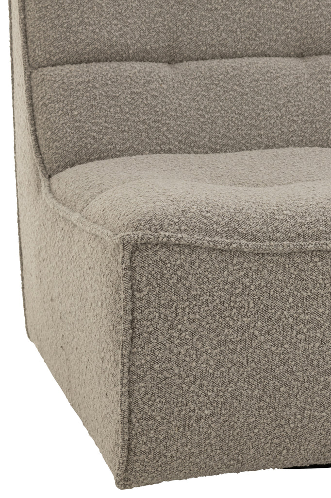 Chair Swivel Square Poplar Wood/Foam Taupe