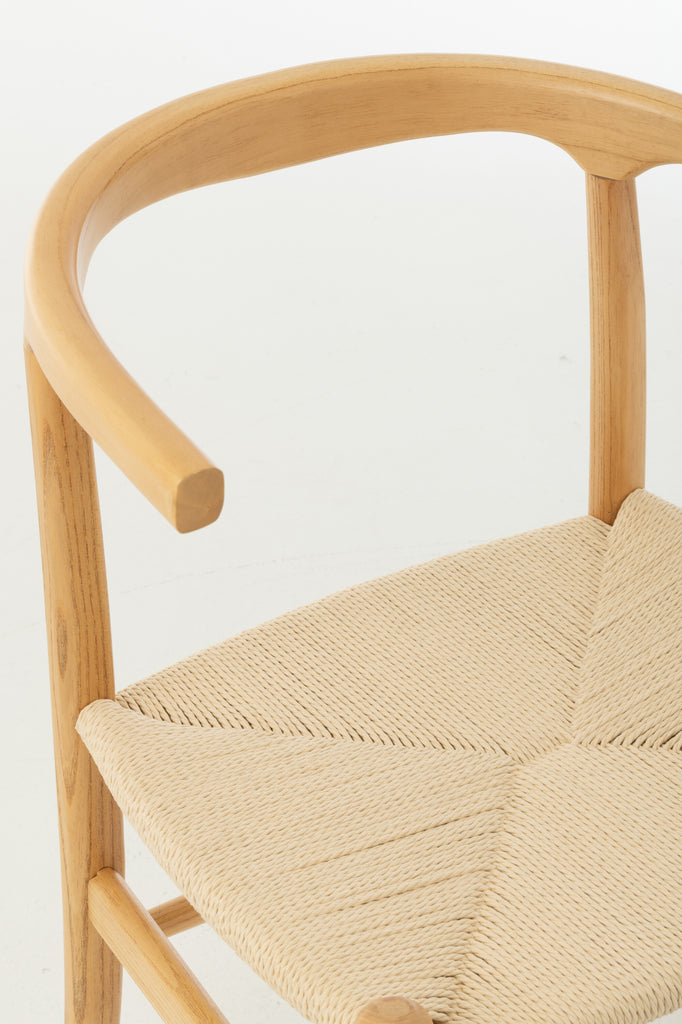 Stoel Toon Beukenhout/Touw Natuurlijk