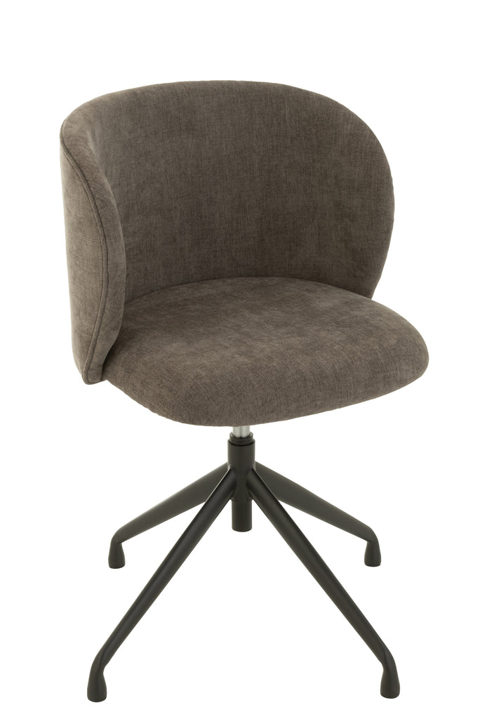 Stoel Draai/Omhoog/Omlaag Textiel Donkergrijs