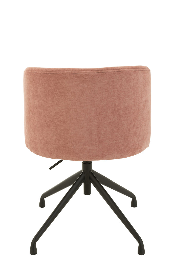 Stoel Draai/Omhoog/Omlaag Textiel Lichtroze