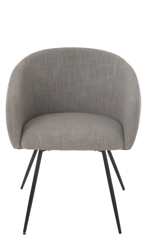 Stoel Wales Staal/Schuim Grijs