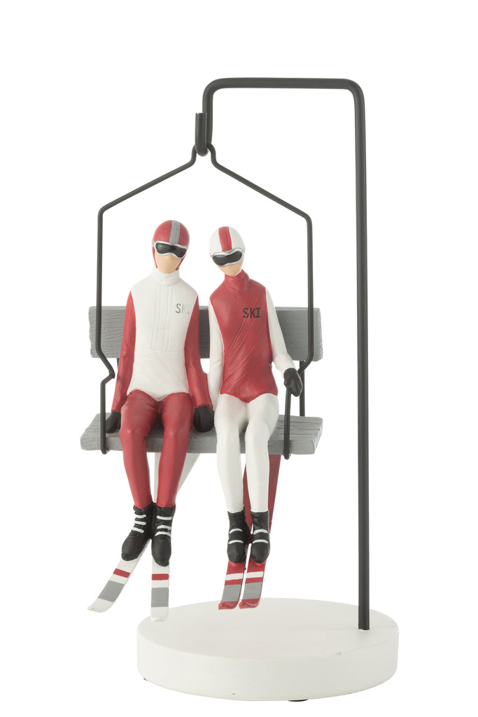 Sleeplift Ski Koppel Hars Rood/Wit
