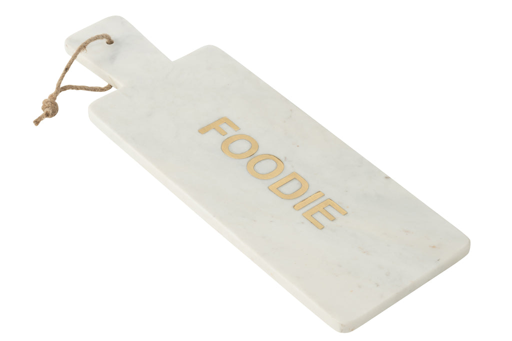 Cheese Board Rectangle Foodie Marble White