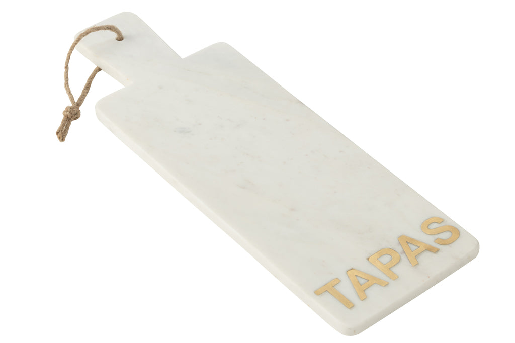 Cheese Board Rectangle Tapas Marble White