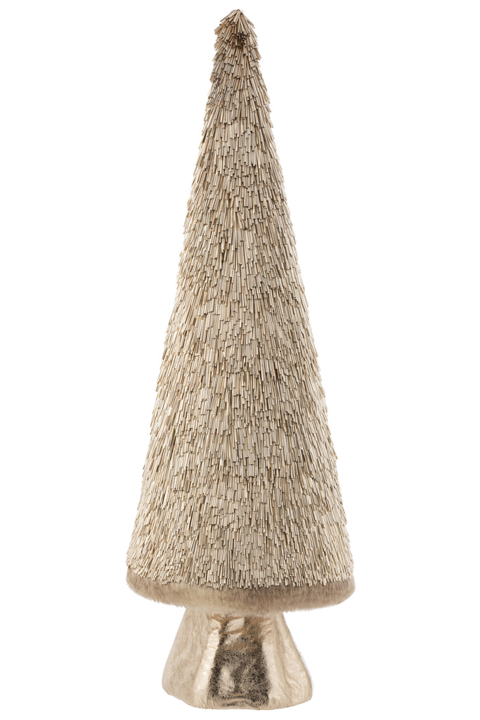 Kerstboom Deco Plastic Goud Groot