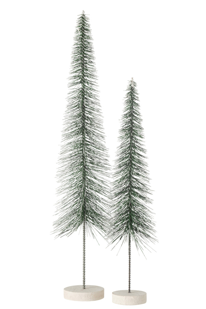 J-Line Kerstboom Deco Sneeuw Plastic Groen Groot