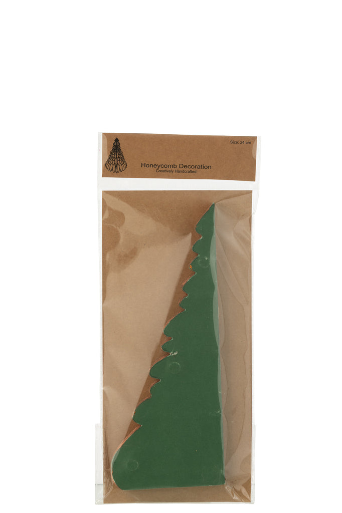J-Line Christmas Tree Paper Dark Green/Copper Medium