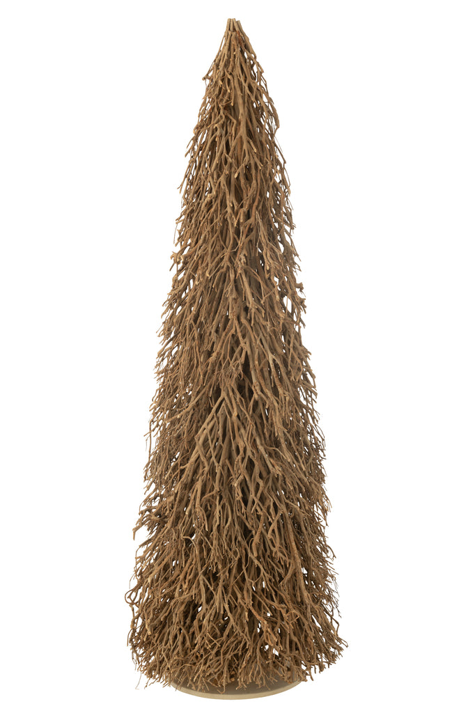 J-Line Kerstboom Teatree Hout Natuurlijk Groot