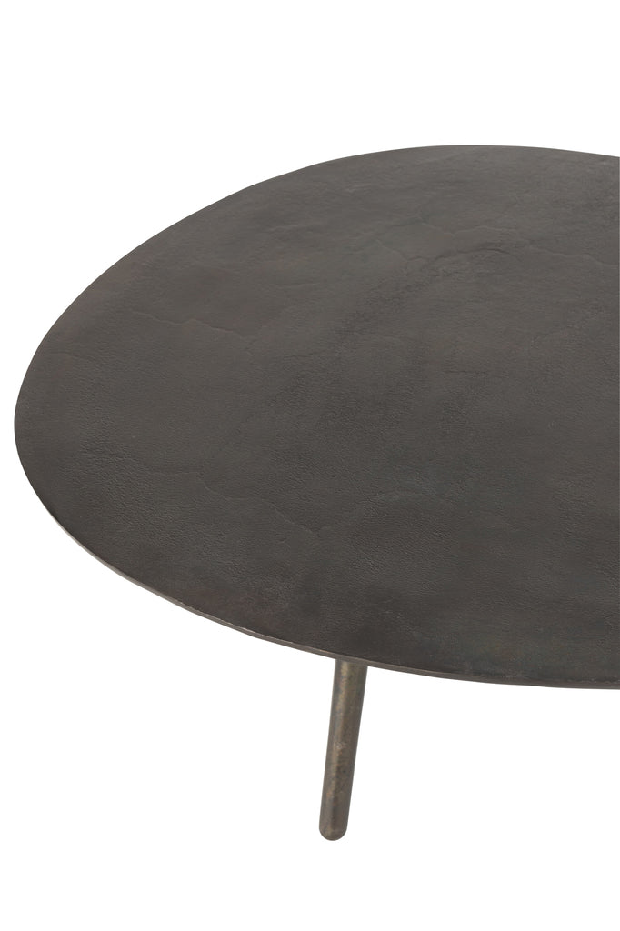 Salontafel Drop Aluminium/IJzer Zwart Groot