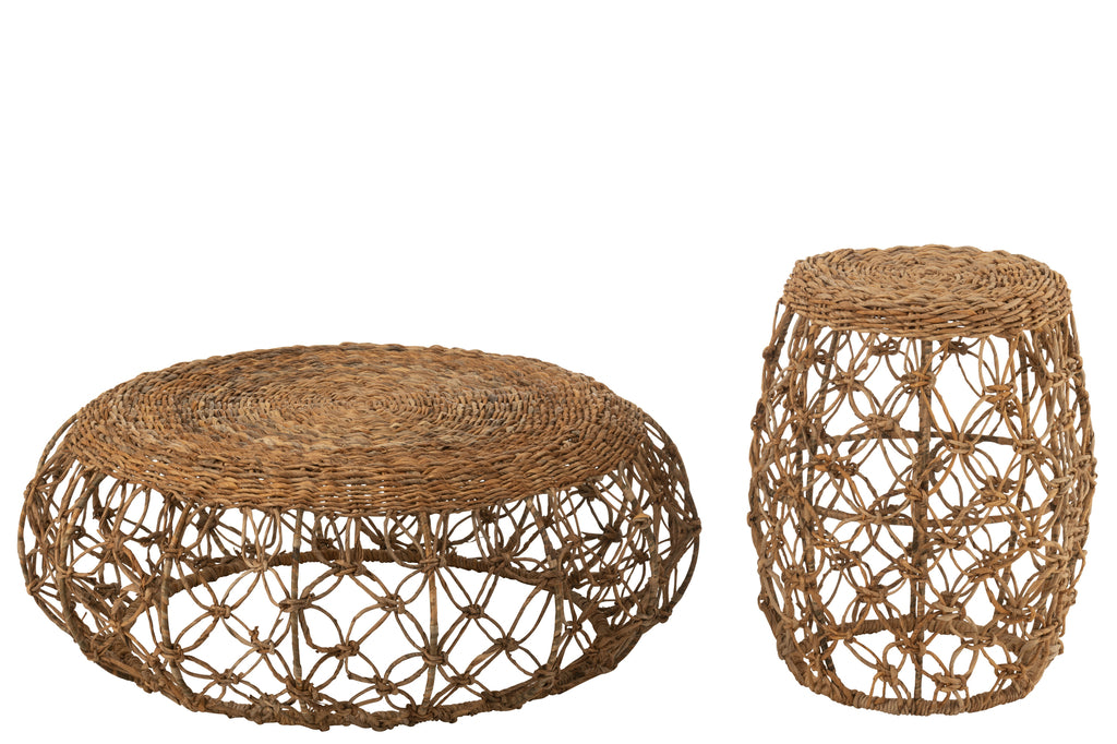 Salontafel Onderschotel IJzer/Bananenblad Natuurlijk