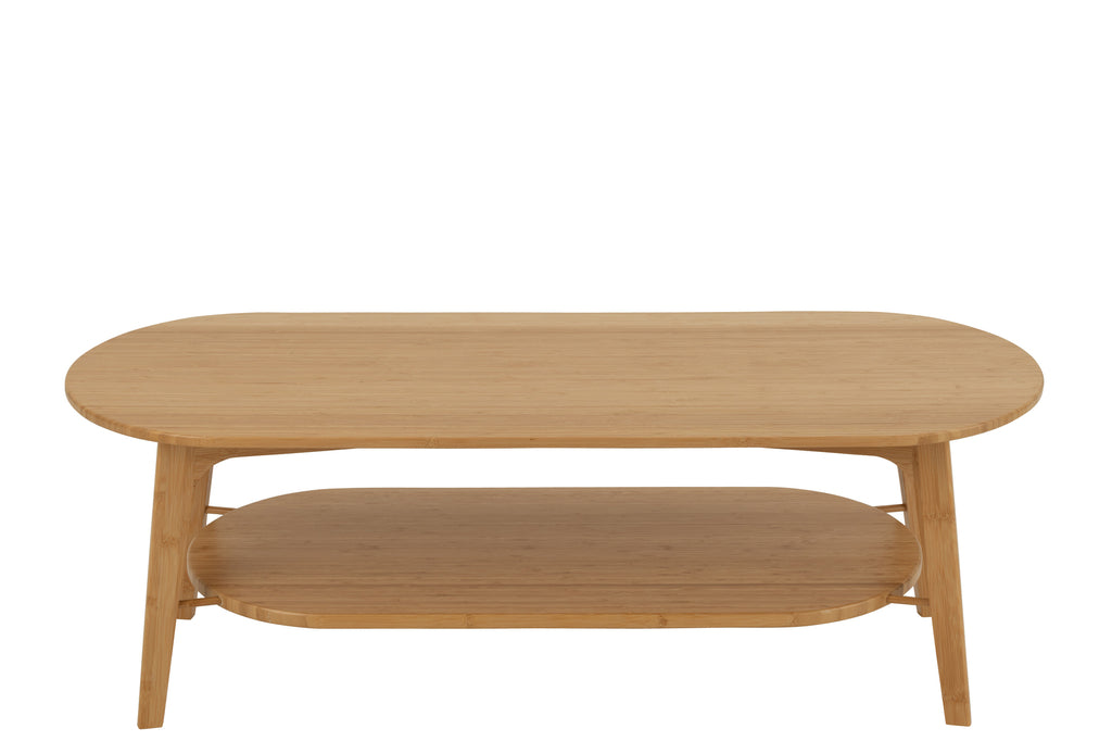 Coffee Table Square Bamboo Natural