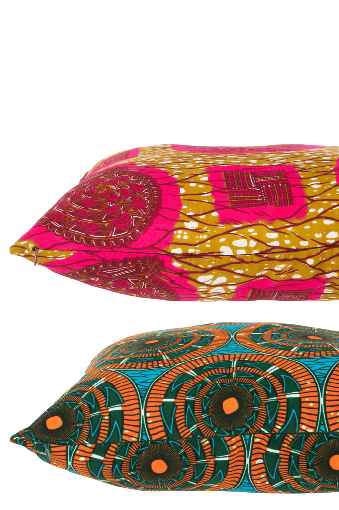 Kussen met patroon Ronde Stoffenmix Assortiment Van 2