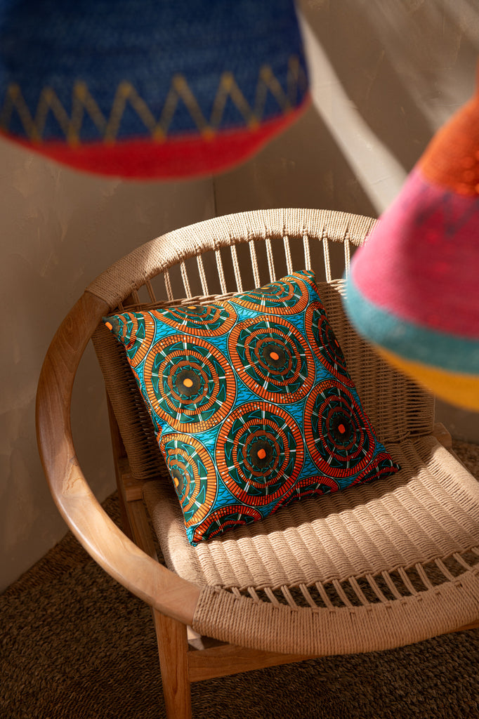 Kussen met patroon Ronde Stoffenmix Assortiment Van 2