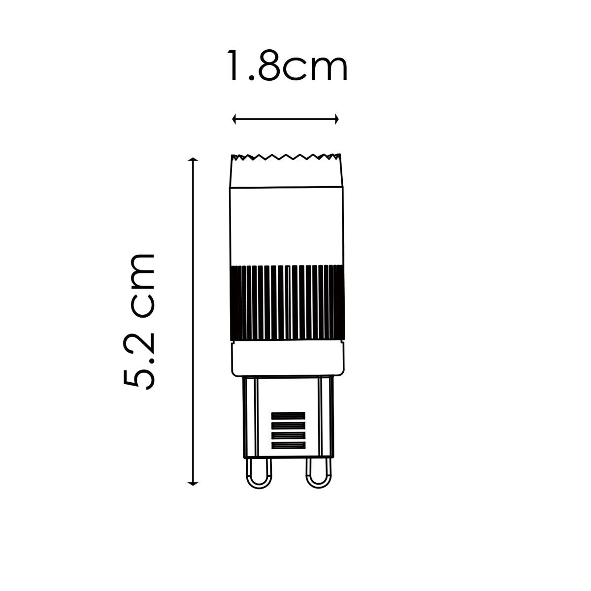 LED lamp G9 2W 200Lm 240° Warm Wit Licht
