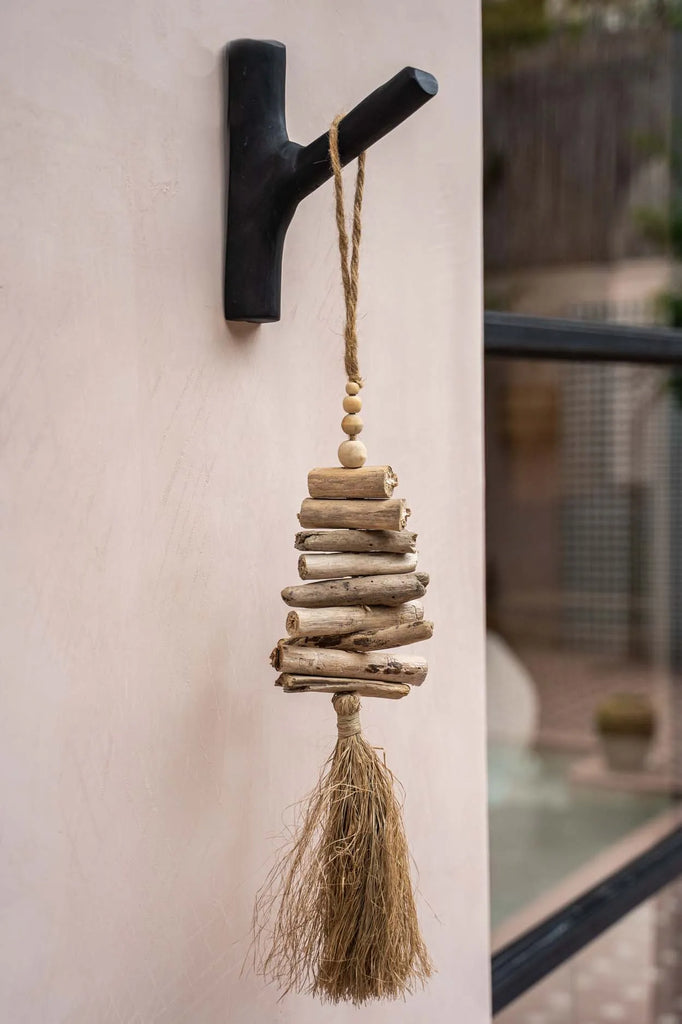 De Raffia Driftwood Hangdecoratie
