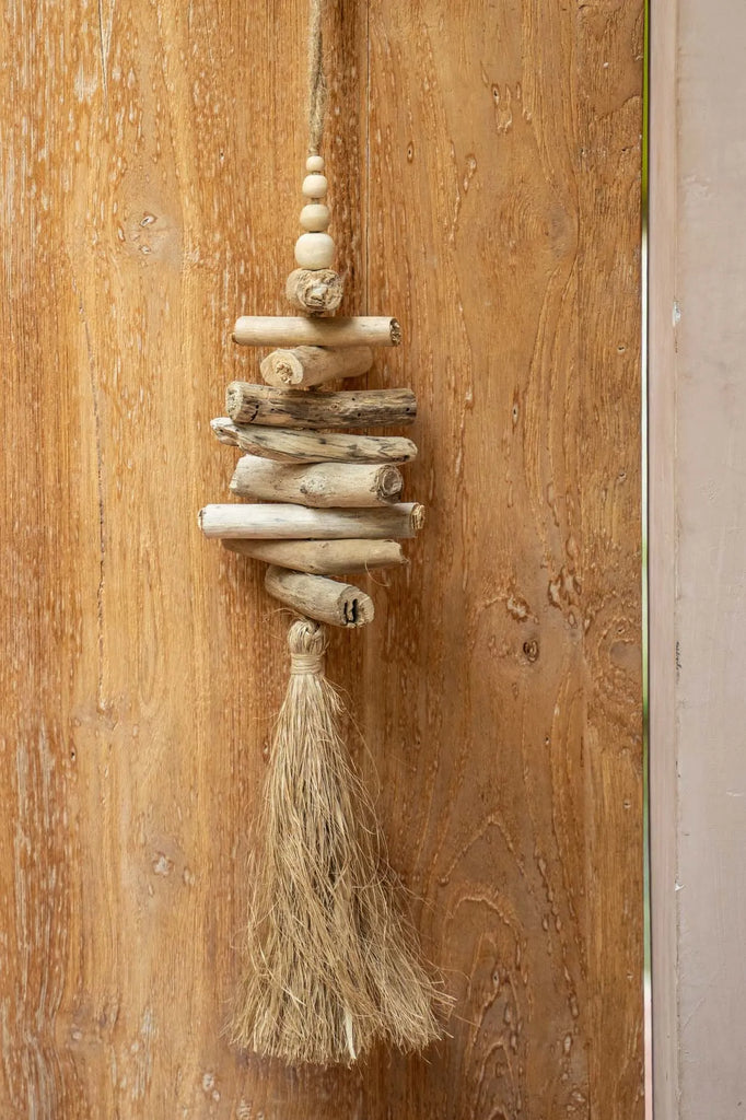 De Raffia Driftwood Hangdecoratie