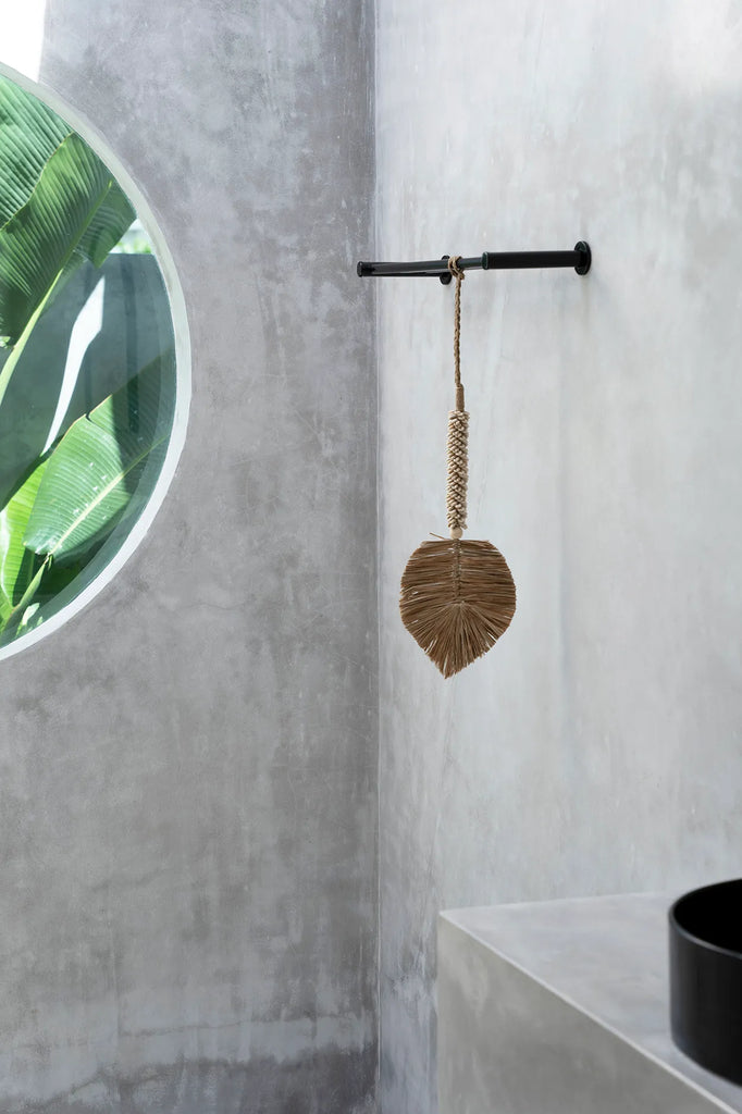 De Raffia & Schelpen Hangdecoratie - Crème Naturel