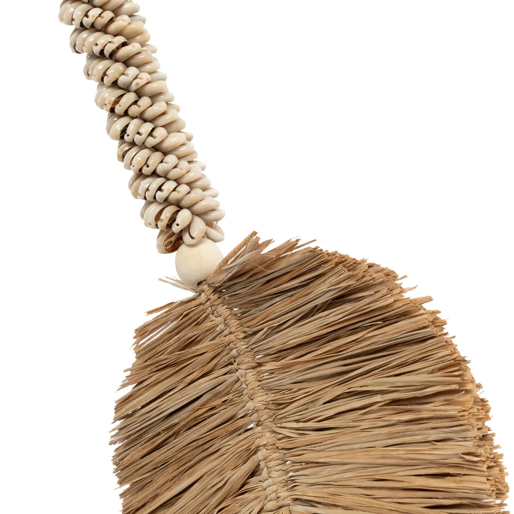 De Raffia & Schelpen Hangdecoratie - Crème Naturel