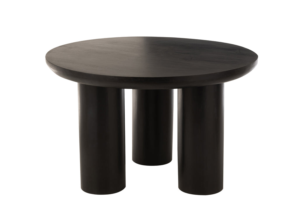 Eettafel Trio Mangohout Zwart
