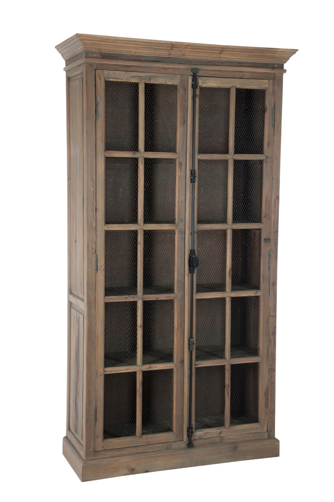 Toonkast 4 planken Hout/Metaal Natuurlijk 110X45x195cm