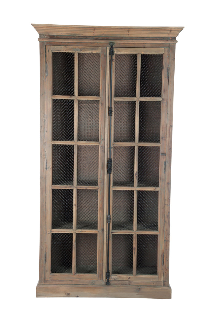 Toonkast 4 planken Hout/Metaal Natuurlijk 110X45x195cm