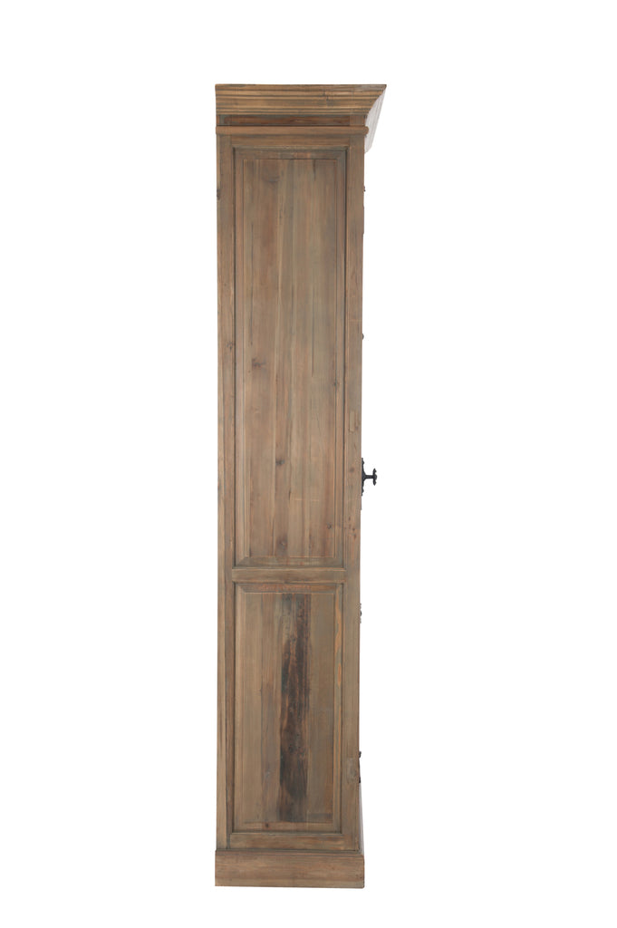 Toonkast 4 planken Hout/Metaal Natuurlijk 110X45x195cm