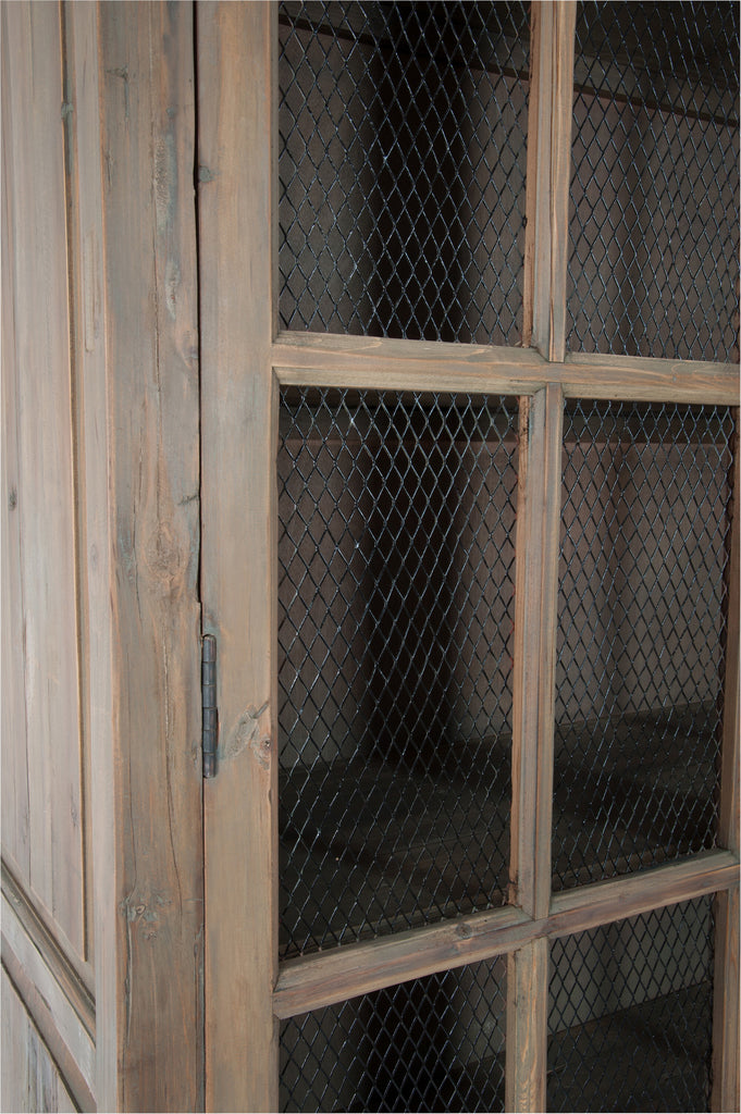 Toonkast 4 planken Hout/Metaal Natuurlijk 110X45x195cm