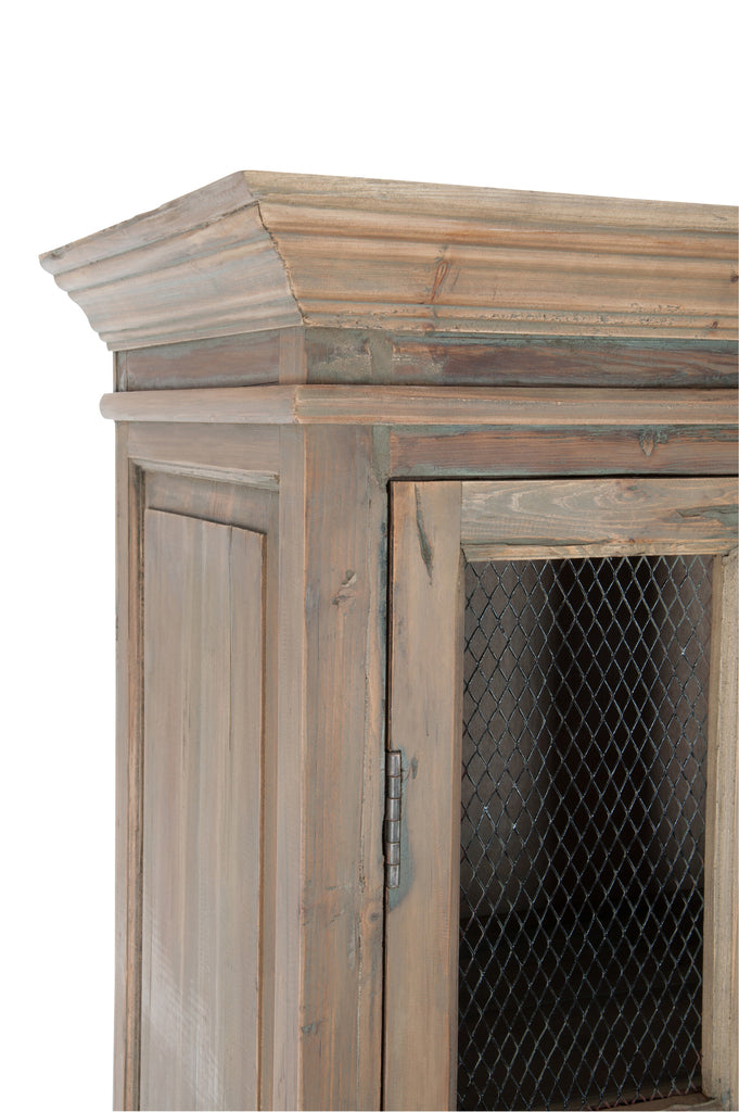 Toonkast 4 planken Hout/Metaal Natuurlijk 110X45x195cm