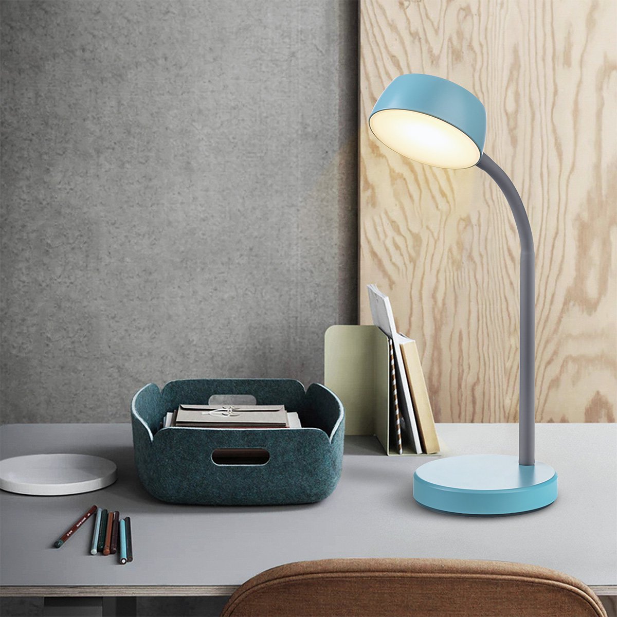 College Led Bureaulamp 5W Blauw