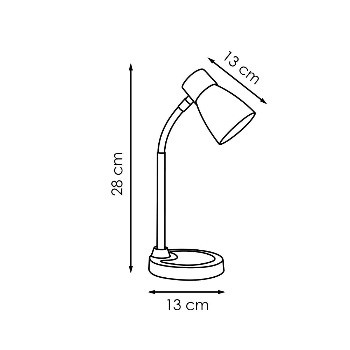 Lumy Led Bureaulamp 3W Rood - Verstelbare
