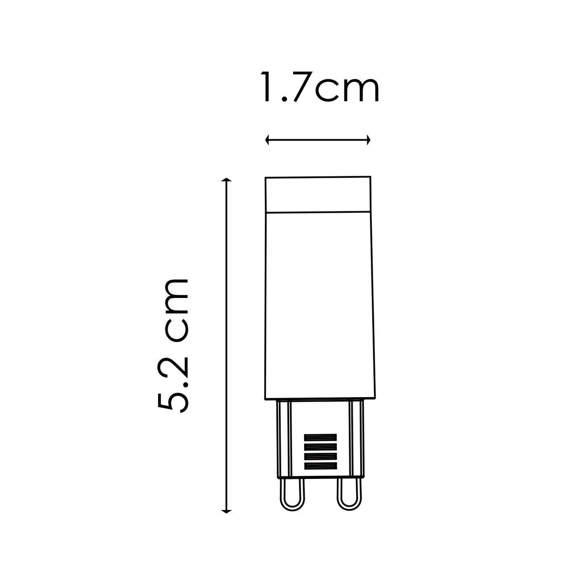 LED lamp G9 3W 300Lm 240° Warm Wit Licht