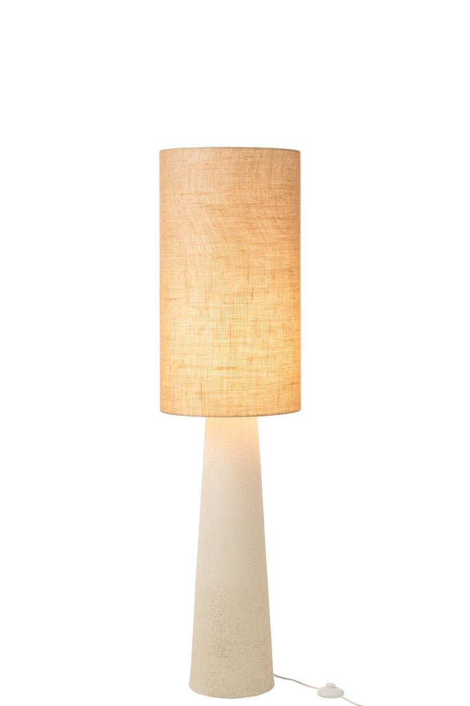 Vloerlamp Ava Fiberglas/Jute Natuurlijk Klein