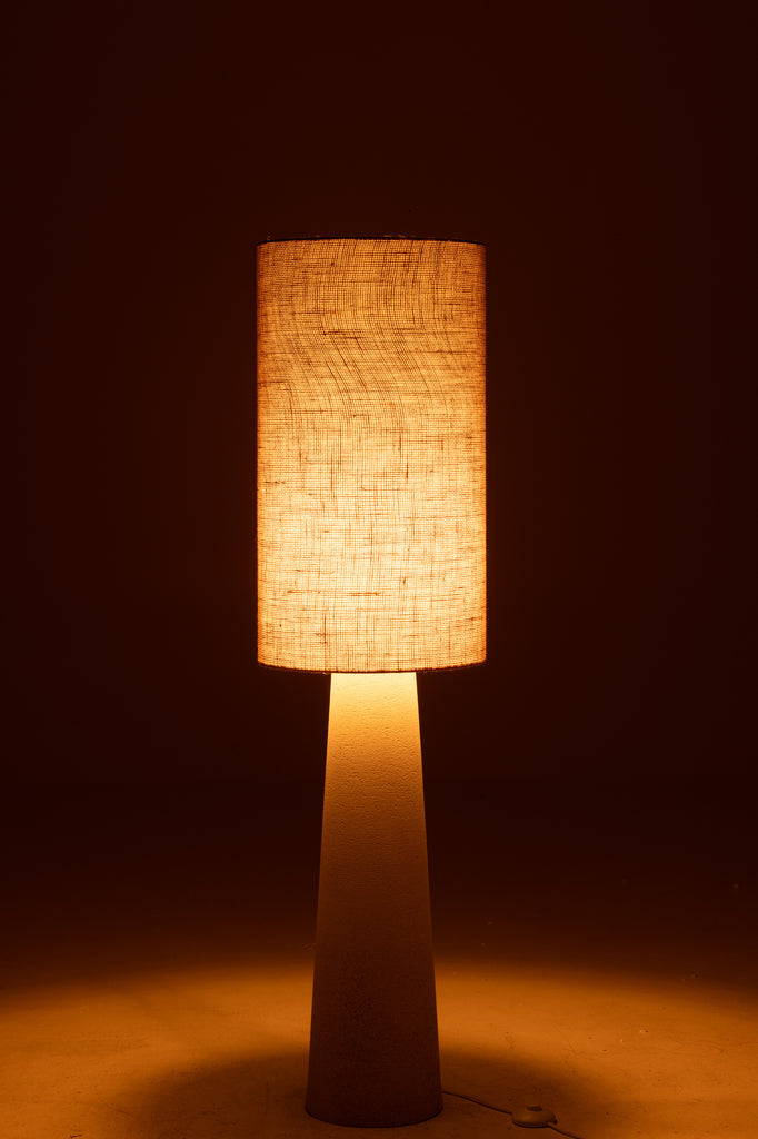 Vloerlamp Ava Fiberglas/Jute Natuurlijk Klein