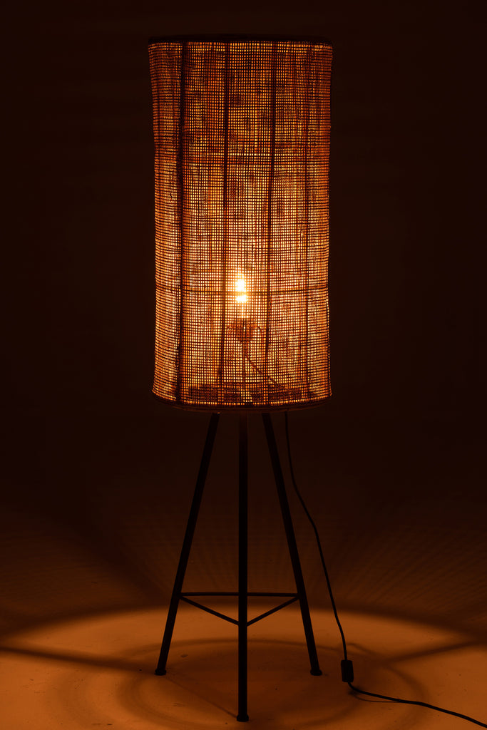 Vloerlamp Op Voet Ozara Rotan Natuurlijk