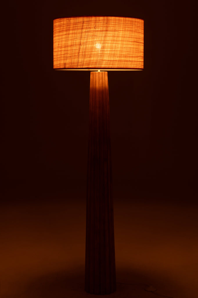 Vloerlamp Paraplu Ailanthus Hout Natuurlijk