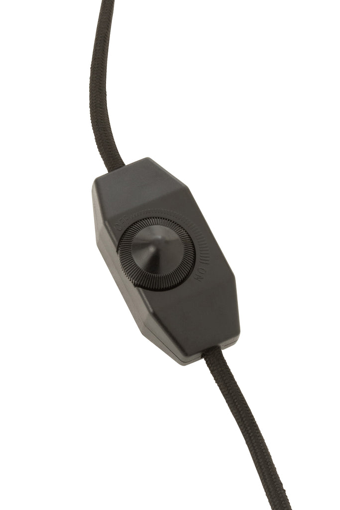 Vloerlamp Ignes Staal/Marmer Zwart