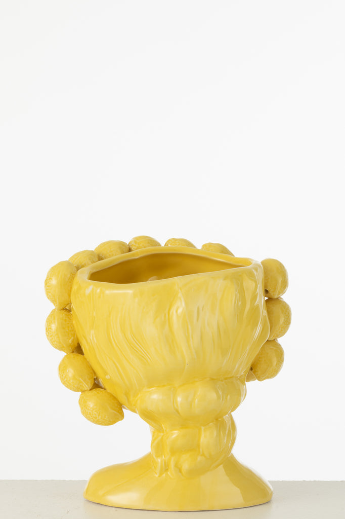 Bloempot Kalk Keramiek Groen Groot