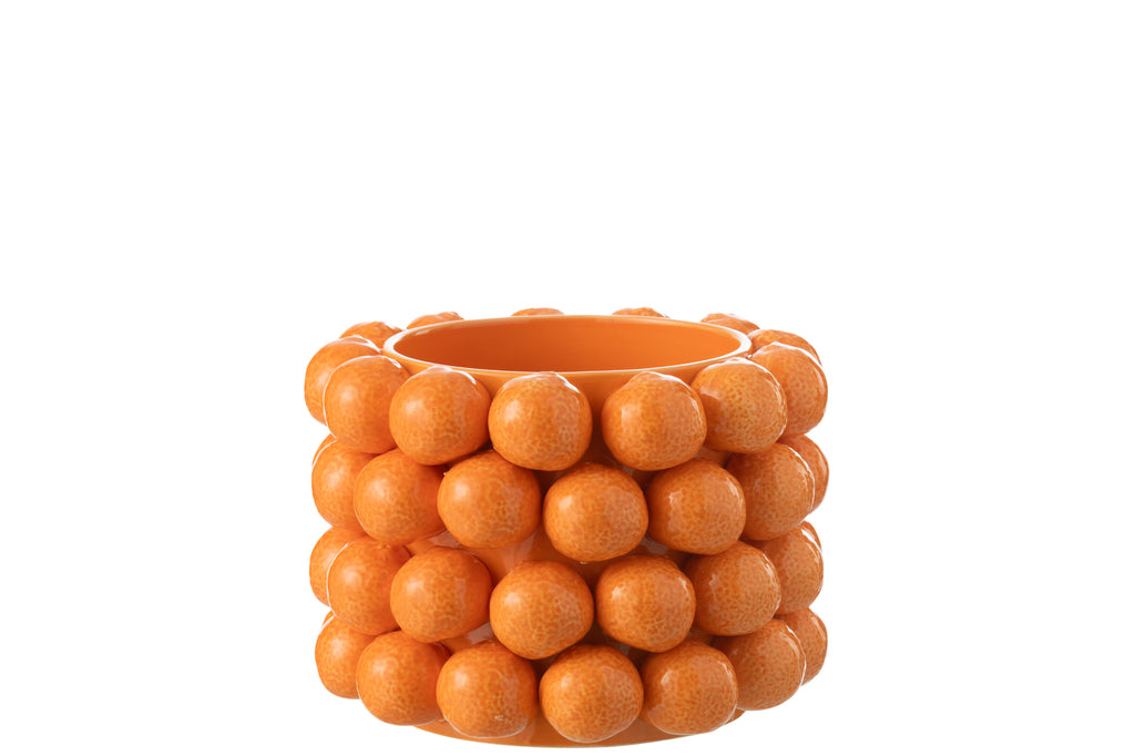 Bloempot Oranje Keramiek Oranje Groot
